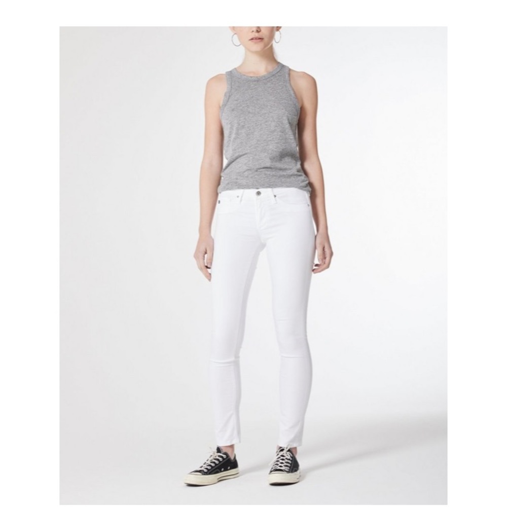 Adriano Goldschmied cigarette leg jeans - white